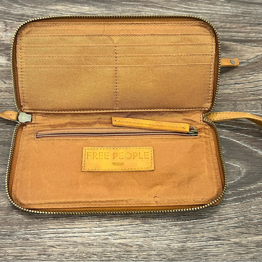 Free People Tan Clutch Wallet